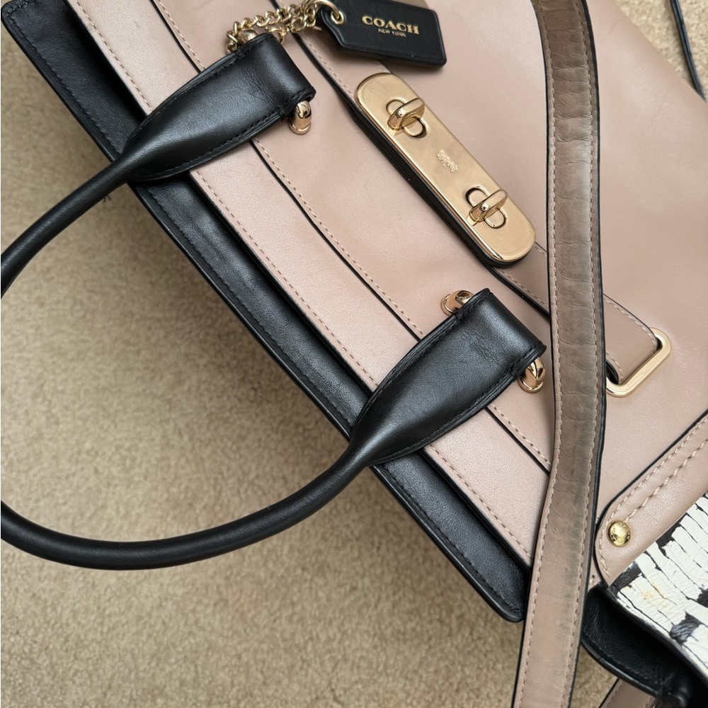 Coach Swagger Colorblock with Embossed Python - Picture 2 of 12